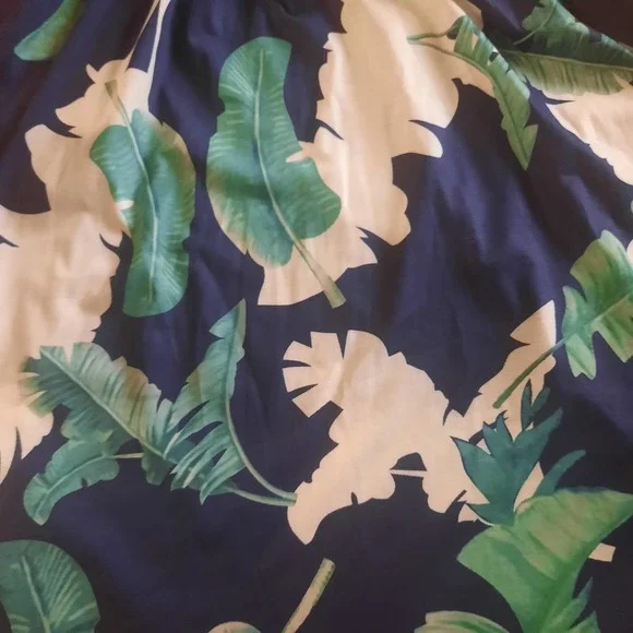 VotePretty Womens V-Neck Spaghetti Strap Tropical Swing Dress Size Large NWT - Picture 4 of 8